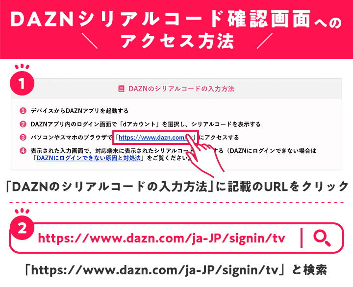DAZN「www.dazn.com /tv」のログイン・シリアルコード入力方法｜入力 ...