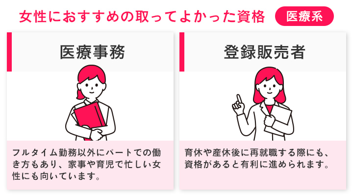 女性におすすめの取ってよかった医療系の資格